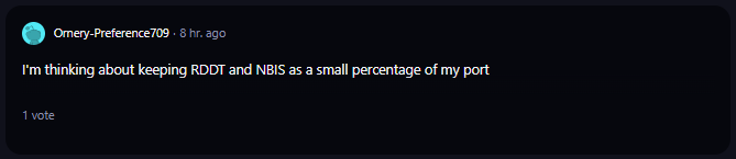 A comment on r/WallStreetBets subreddit.