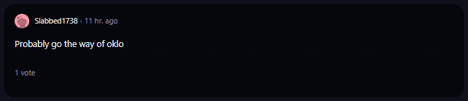 A comment on r/WallStreetBets subreddit.