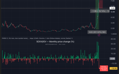 Chip Stocks’ Worst Month Ever Versus Software: Is the AI Trade Cracking?
