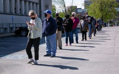 US services sector growth slows moderately