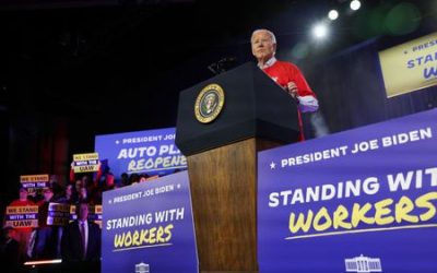 Biden backs Tesla, Toyota unionization, slams Trump