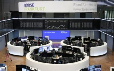 Real estate stocks lead European shares to biggest weekly gain since March